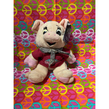 Load image into Gallery viewer, 1997 Racer Pink Pig Hog Bean Bag Plush Stuffed Harley-Davidson Logo Bandana
