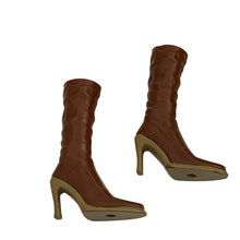 Load image into Gallery viewer, Bratz Footwear Scrunch Rust High Top Boots Tan Heel
