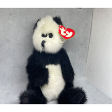 Load image into Gallery viewer, Ty Attic Treasures - Checkers The Black And White Panda Bear 9&quot;
