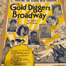 Load image into Gallery viewer, Vintage The Gold Digger of Broadway Music Score Al Dubin Magazine (Pre-Owned)
