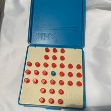 Load image into Gallery viewer, 1986 Hi-Q Solitaire Strategy Travel Game Milton Bradley Board Game Puzzle (Pre-owned)
