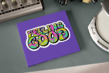 Load image into Gallery viewer, Waterproof Retro Stickers - Feeling Groovy 2.0&quot; x 1.1&quot; Die Cut
