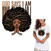 Load image into Gallery viewer, God Says I am Design Trendy Iron-on Heat Transfer
