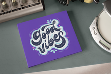 Load image into Gallery viewer, Waterproof Retro Stickers - Good Vibes 2.0&quot; x 1.9&quot; Die Cut
