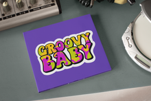 Load image into Gallery viewer, Waterproof Retro Stickers - Groovy Baby 2.0&quot; x 1.1&quot; Die Cut
