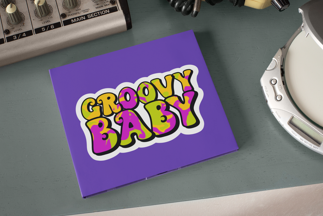 Waterproof Retro Stickers - Groovy Baby 2.0