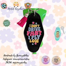Load image into Gallery viewer, Groovy Peace Driving Motel Keychains – Retro Charm for Modern Adventures (DR1-DR12)
