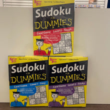 Load image into Gallery viewer, University Games 2006 Sudoku For Dummies Card Game Levels 2 Tricky
