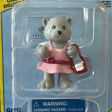 Load image into Gallery viewer, Pink Picnic Charcoal Cat 2.0&quot; Toy Web000479 Webkinz Series 2 Figure
