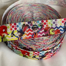 Load image into Gallery viewer, Zoo Animals Zoo-u-topia Cartoon 7/8&quot; Ribbon 3 yards for hair bows and crafts
