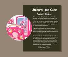 Load image into Gallery viewer, SAMONPOW for iPad 9th/ 8th/ 7th Generation Case (2021/2020/2019) Cute Rainbow Unicorn iPad Case 10.2 Inch for Kids Girls Teens with Strap Rotating Stand Handle Silicone Cover for iPad Cases 9th Gen
