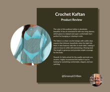 Load image into Gallery viewer, Dookttker Women Crochet Sheer Kaftan Caftan Beach Dress Mesh Knit Bathing Suit Swim Sexy Coverup Summer Clothes Fashion Sky Blue
