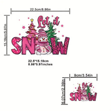 Load image into Gallery viewer, Fashion Graphic Print Let it Snow Design Trendy Canvas Tote Bag
