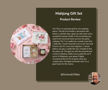 Load image into Gallery viewer, LemonRoad 5 Pcs Mahjong Party Gifts Set Cocktail Dish Towel Cosmetic Bag Funny Scented Candle Greeting Card Glass Tumbler Cup for Mahjong Lover Women Mom Grandma Birthday Travel Game Night
