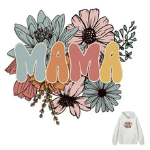 Load image into Gallery viewer, Mama Floral Design Trendy Iron-on Heat Transfer
