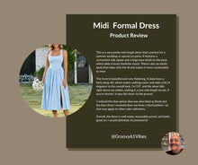 Load image into Gallery viewer, EYNMIN Floral Halter Corset Midi Summer Wedding Guest Dress Bow Tie Smocked Slit Flowy Sundress Milkmaid Dresses for Women Blue
