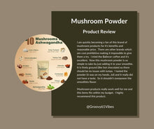 Load image into Gallery viewer, Balincer Mushroom Powder Supplement with 10 Mushrooms and Ashwagandha - Support Immunity, Gut Health &amp; Stress Relief, 6.35 oz (80 Servings)
