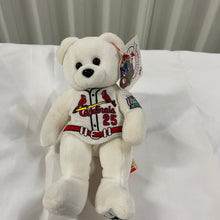 Load image into Gallery viewer, MLB McGwire #25 All Star Game 1999 White Cardinals 8&quot; Bean Bear Plush Toy (Pre-owned)
