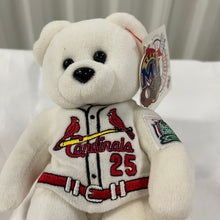 Load image into Gallery viewer, MLB McGwire #25 All Star Game 1999 White Cardinals 8&quot; Bean Bear Plush Toy (Pre-owned)
