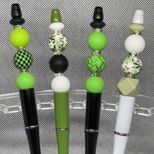 Load and play video in Gallery viewer, Shades of Green Beaded Pens – Unique Handmade Gifts for Birthdays, Holiday &amp; Everyday Inspiration | Ink Refill | Affordable
