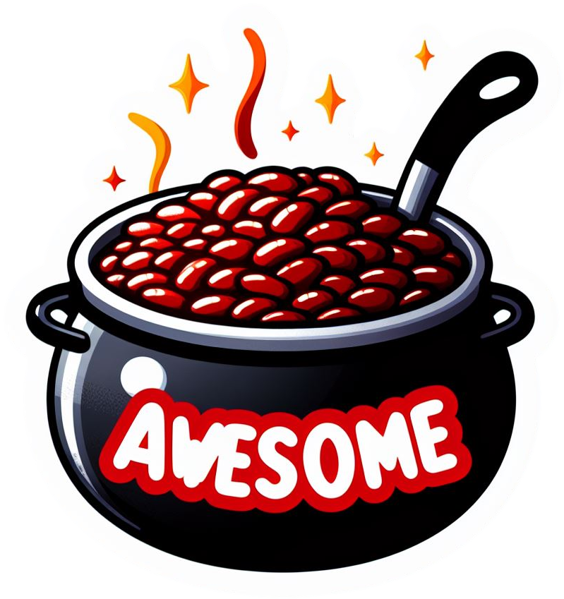 Awesome Pot of Red Beans and Rice Vinyl Foodie Stickers