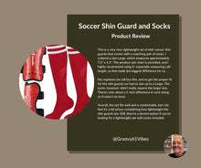 Load image into Gallery viewer, Gnodio Kids Soccer Shin Guards and Socks Youth Soccer Shin Pads Protective Defender Gear for 3-12 Years Old Toddler Children Teen Boys Girls Red L
