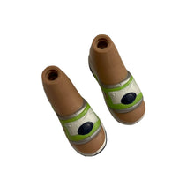 Load image into Gallery viewer, Bratz Doll Shoes Sandle Lime Green &amp; Navy Blue #2 (Pre-owned)
