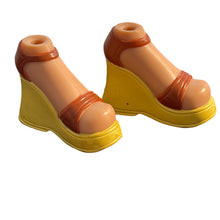 Load image into Gallery viewer, MGA Bratz Doll Yasmin Strut it First Edition Rust with Yellow Platform Heel Shoes (Pre-owned)
