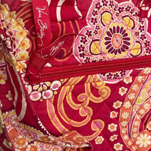 Load image into Gallery viewer, Vera Bradley Pink Paisley Backpack Quilted Tote Bag
