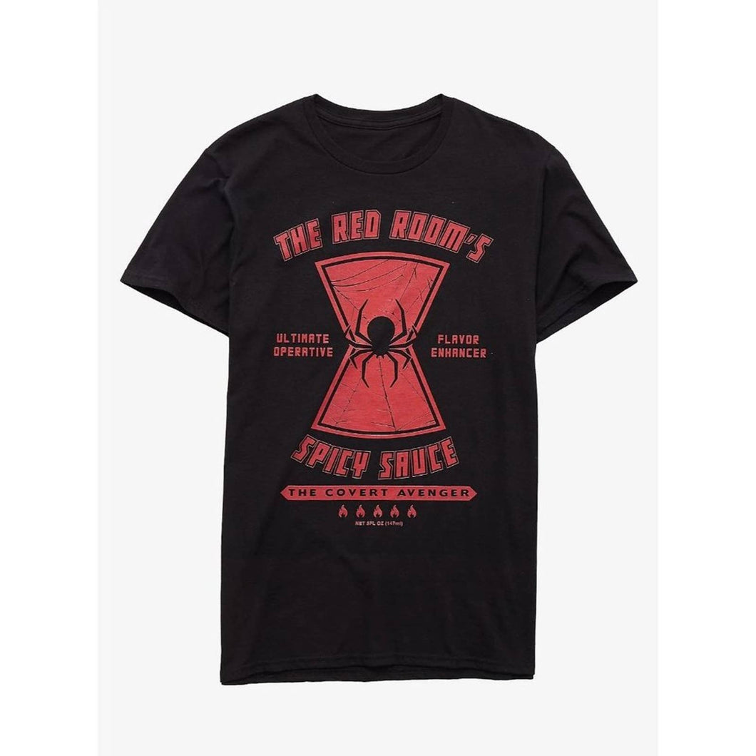 Marvel XXL Black Widow Red Room's Spicy Sauce T-Shirt BoxLunch Excl #14119