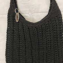 Load image into Gallery viewer, Liz Claiborne Black Crochet Purse tote (pre-owned)
