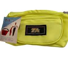 Load image into Gallery viewer, Vintage 1980&#39;s T. A. Trends Bright Yellow Fanny Pack Funny Bags tote
