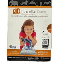 Load image into Gallery viewer, i3D Interactive Learning Cards Wild Animal Adventures 2012 Cypher Kids Club
