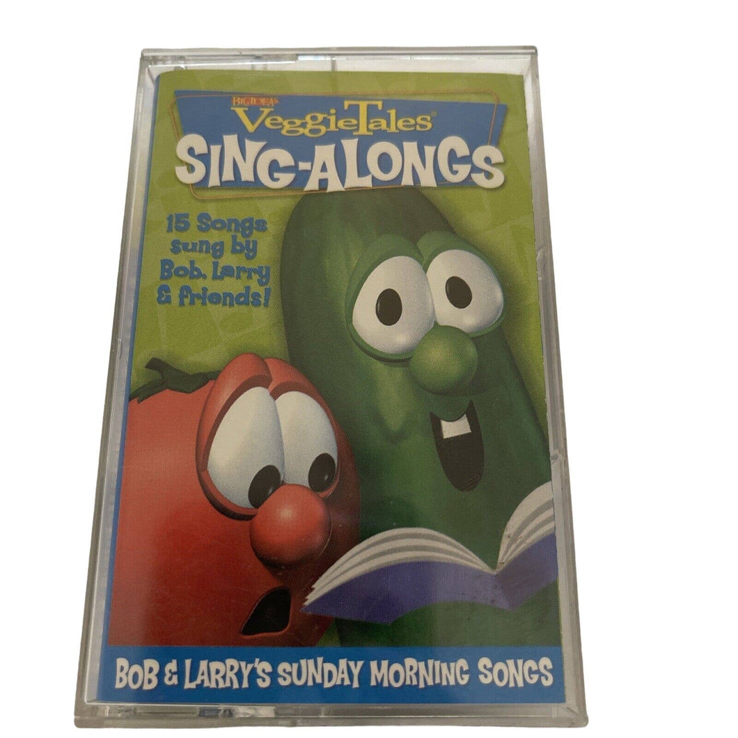 VeggieTales 2002 Sing Alongs Bob and Larry's Sunday Morning Songs Cassette (Pre-owned)