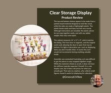 Load image into Gallery viewer, YOAEAILY 2026 New Acrylic Display Case for Collectibles with Lights , Upgraded Acrylic and Wooden 4 Tiers Figures Display Box with Magnetic Door, 14.2"x 10.65"x 8.6" Showcase Storage Box
