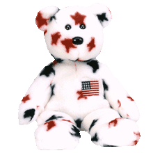 Load image into Gallery viewer, Ty Beanie Baby Glory Bear America USA Retired (Pre-owned)
