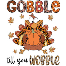 Load image into Gallery viewer, Thanksgiving Turkey Wobble til You Goggle Design Trendy Iron-on Heat Transfer
