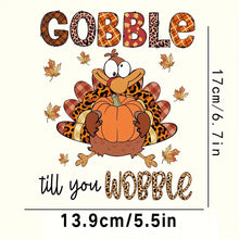 Load image into Gallery viewer, Thanksgiving Turkey Wobble til You Goggle Design Trendy Iron-on Heat Transfer
