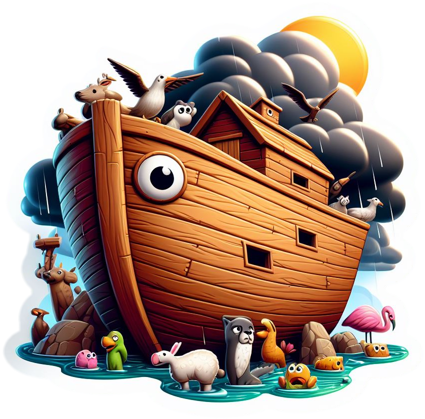 Noah's Ark Animal Vinyl Stickers