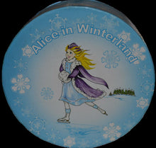 Load image into Gallery viewer, Alice in Winterland Glass Coasters 4pc Gift Set

