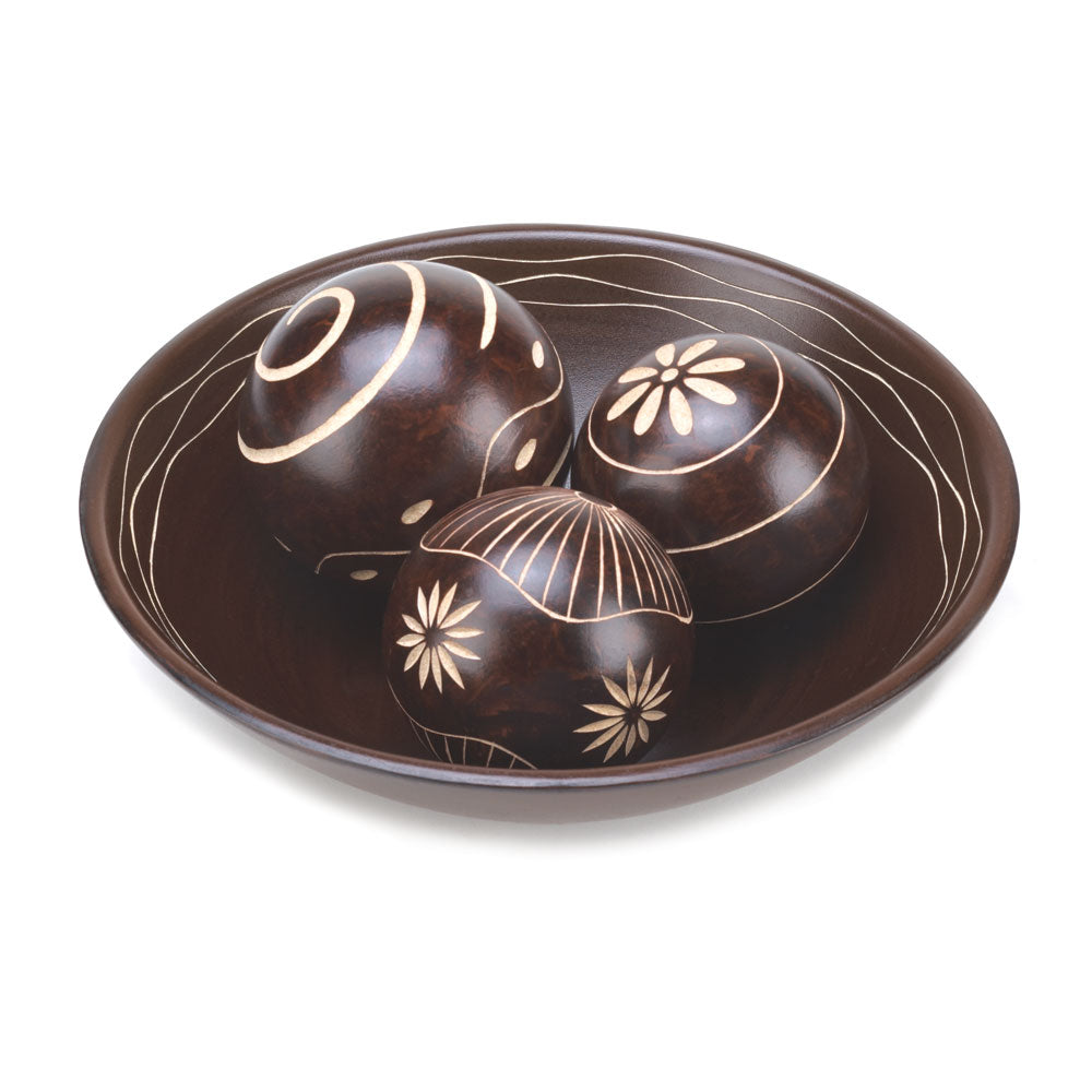 Decorative Bowl And Ball Accents
