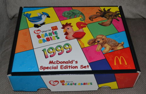 Vintage McDonald's 1999 Ty Teenie Beanie Babies Collector Set of 12 mini beanies