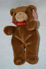 Load image into Gallery viewer, Gotta Getta Gund Half Pint Brown Teddy Bear Red Bow Bean Bag Bear #9048 (Pre-owned)
