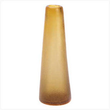 Load image into Gallery viewer, Amber Contempo Vase Sleek Design asymmetrical glass
