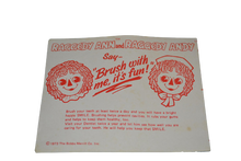 Load image into Gallery viewer, 1973 Raggedy Ann Battery Powered Tooth Brush Set Bobbs Merrill Co (Pre-owned)
