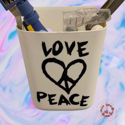Love & Peace #1 Vinyl Decal for Crafters 2.8