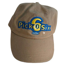 Load image into Gallery viewer, Pick 6 Six Lotto New Jersey Lottery Tan Hat (Pre-owned)
