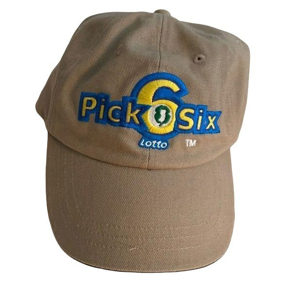 Pick 6 Six Lotto New Jersey Lottery Tan Hat (Pre-owned)