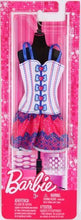 Load image into Gallery viewer, Mattel Barbie 2012 Fashionistas Clothes - White/Blue/Pink Corset Dress Outfit
