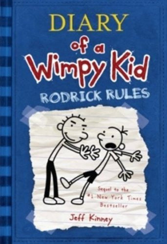 Rodrick Rules: Diary Of A Wimpy Kid Book 2 Hardcover By Jeff Kinney (Pre Owned)